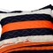 3-Piece Handmade Full/Queen Quilt Set, Reversible, Horizontal Stripes